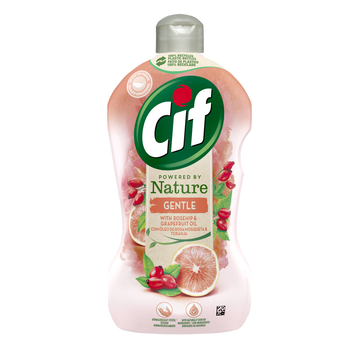 Cif Powered by Nature Gentle Mosogatószer with Rosehip and Grapefruit Oil csomag lövés
