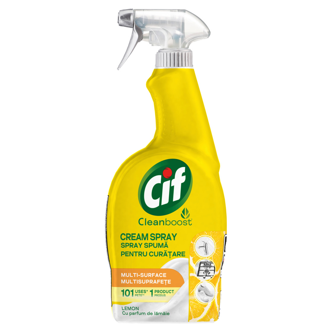 Cif Cream Spray Lemon Packshot