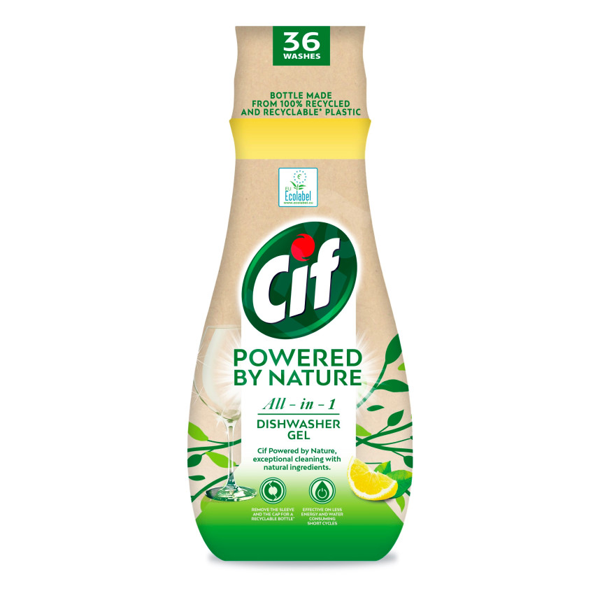 CIF Mosogatószerek Powered By Nature All-in-one Gel csomag lövés