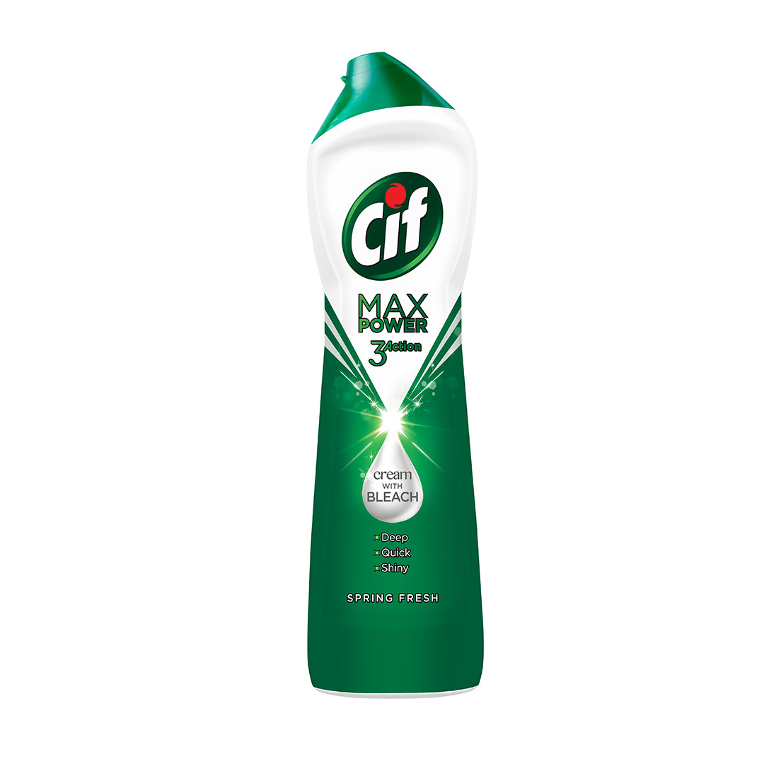 Cif Súrolókrém Max Power Spring Fresh csomag lövés