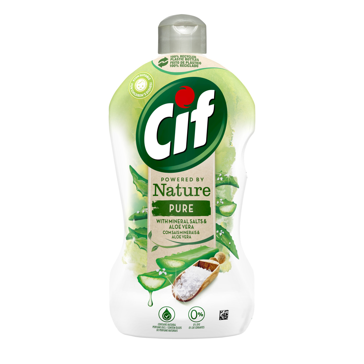 Cif Powered by Nature Pure Mosogatószer with Mineral Salts and Aloe Vera csomag lövés